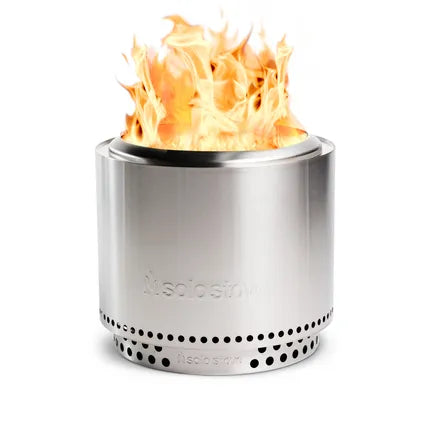 Solo Stove Bonfire vuurschaal van rvs met vlammen en ventilatiegaatjes