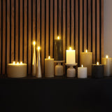 Stompkaars rustiek Ø7.5CM LED ro Lyon S wit-L7,5B7,5H8CM