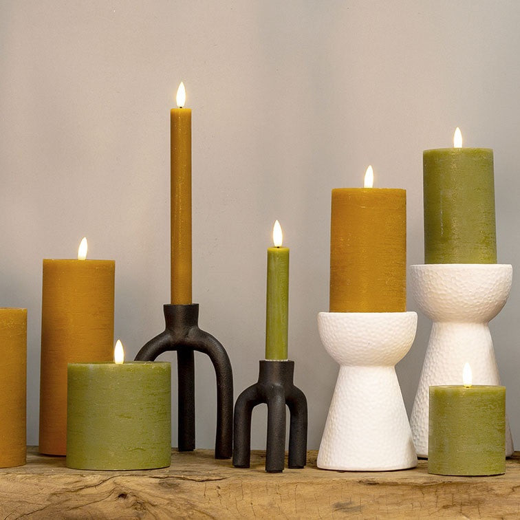 Stompkaars rustiek Ø10CM LED ro Lyon S groen-L10B10H10CM