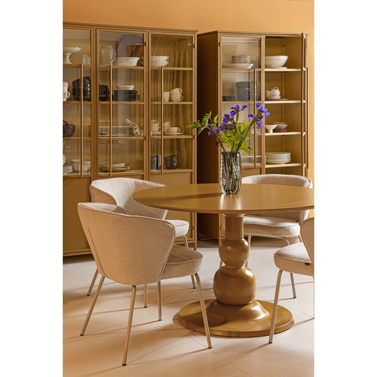 ADMIT EETKAMERSTOEL GEWEVEN STOF PEBBLE