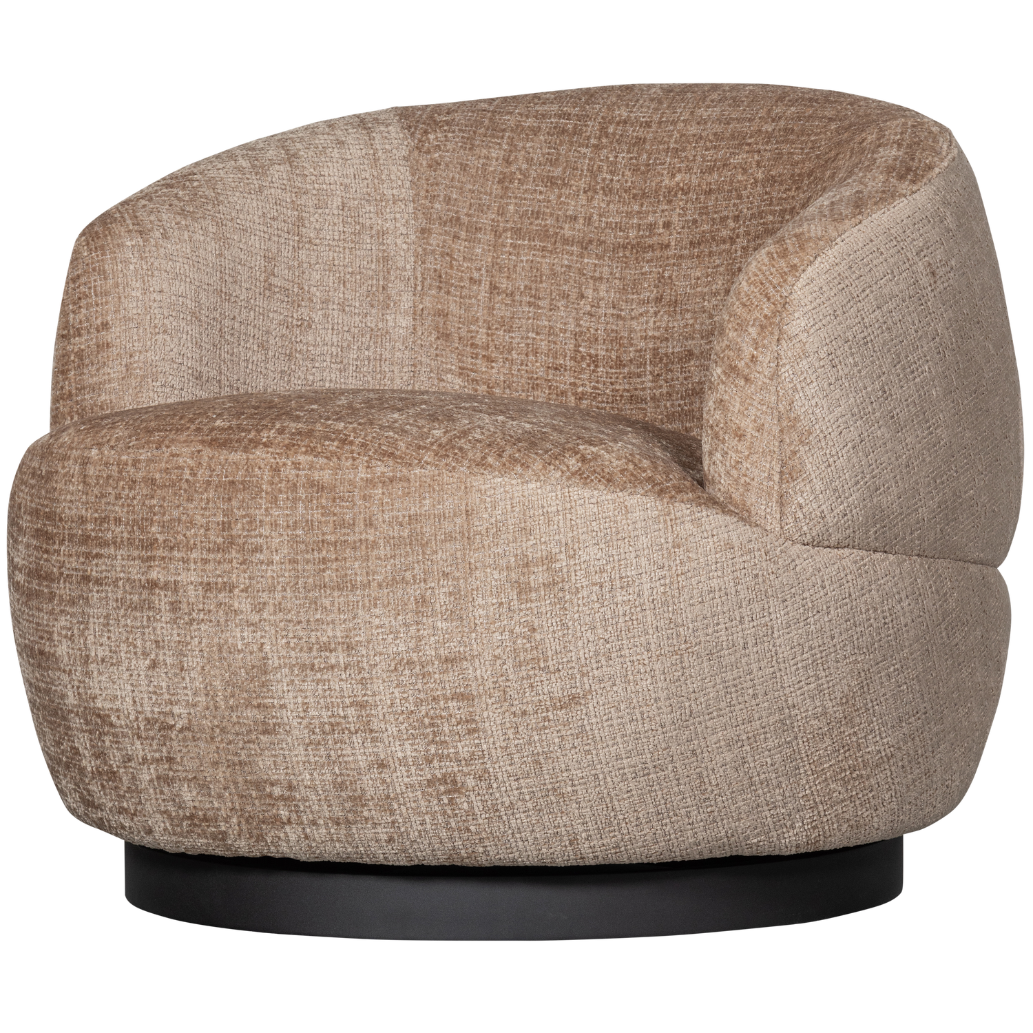 WOOLLY DRAAIFAUTEUIL CHENILLE ZAND