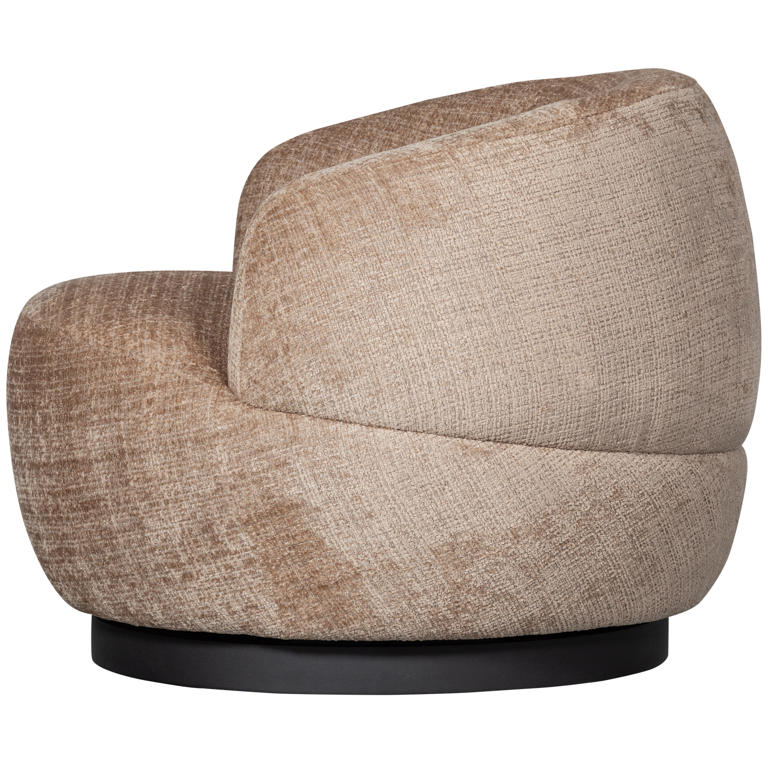 WOOLLY DRAAIFAUTEUIL CHENILLE ZAND