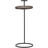 POSITION BIJZETTAFEL METAAL ANTIQUE BRASS