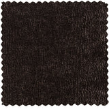 VOGUE EETKAMERSTOEL 3D CHENILLE DONKERBRUIN CHROME POOT