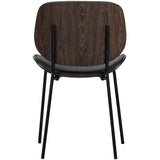 CLOSE IN EETKAMERSTOEL LEERLOOK/MULTIPLEX ZWART