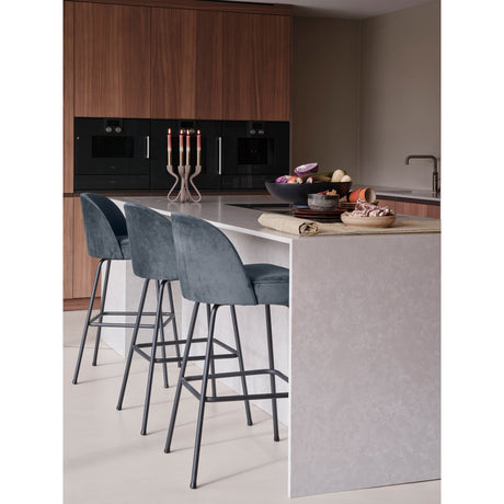 VOGUE BARSTOEL 80 CM VELVET BLAUW