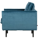 RODEO FAUTEUIL VELVET BLAUW