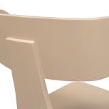 FORM HOUTEN STOEL MET METALEN POOT ZAND