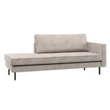 RODEO DAYBED RECHTS RIBSTOF ECRU