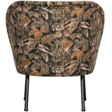 VOGUE FAUTEUIL VELVET BOUQUET ZWART