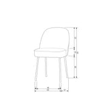 VOGUE EETKAMERSTOEL BOUCLE NATUREL