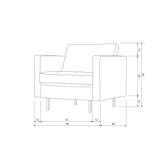 RODEO CLASSIC FAUTEUIL VELVET TAUPE