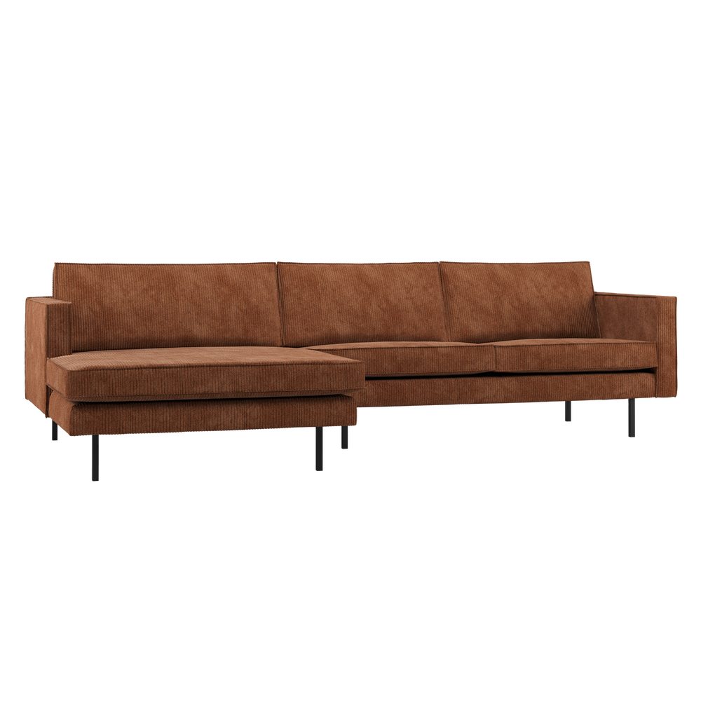 RODEO CHAISE LONGUE BANK LINKS RIBSTOF ROESTBRUIN