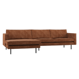 RODEO CHAISE LONGUE BANK LINKS RIBSTOF ROESTBRUIN