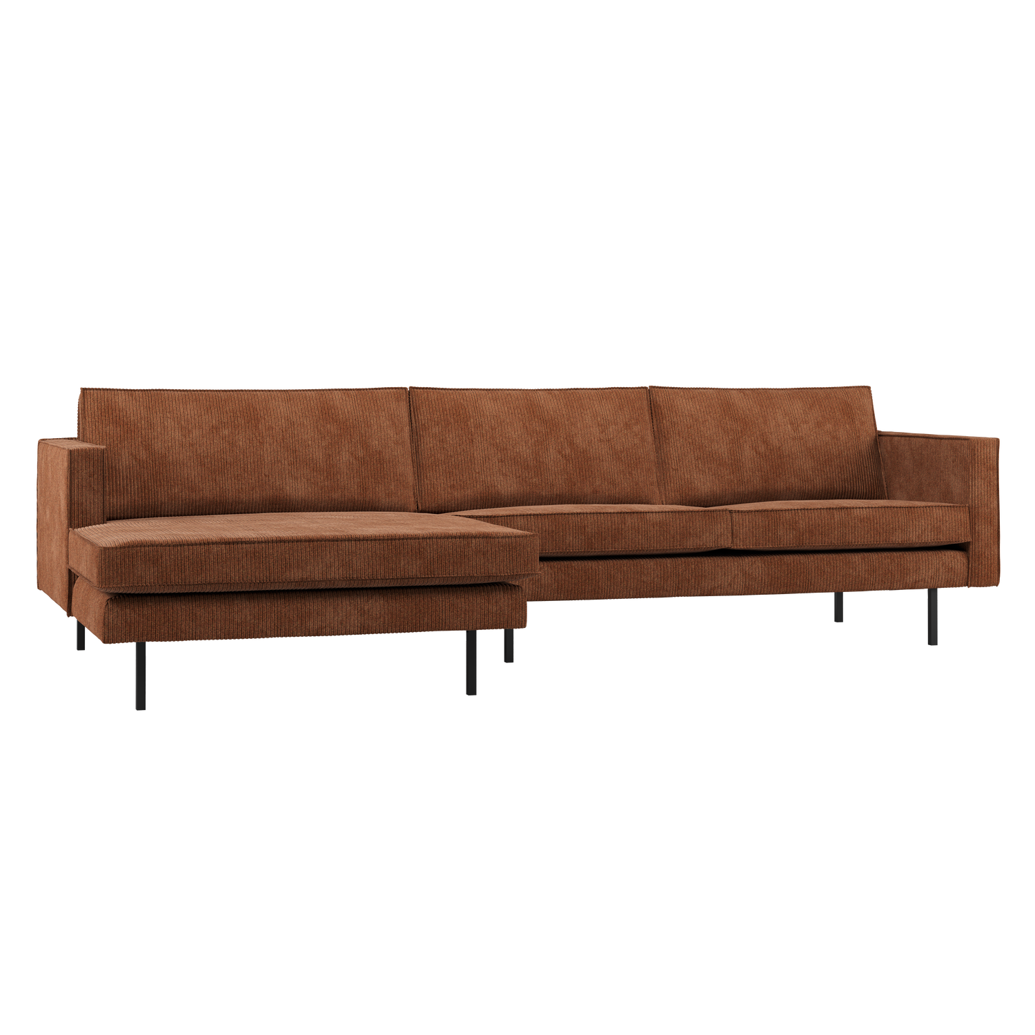 RODEO CHAISE LONGUE BANK LINKS RIBSTOF ROESTBRUIN