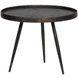 BOUNDS BIJZETTAFEL L HOUT/METAAL ANTIQUE GOUD 44XO58 CM