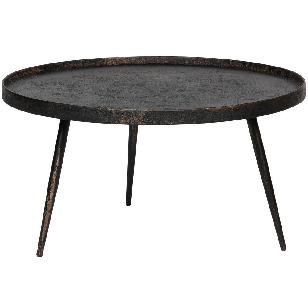 BOUNDS BIJZETTAFEL XL HOUT/METAAL ANTIQUE GOUD 40XO76 CM