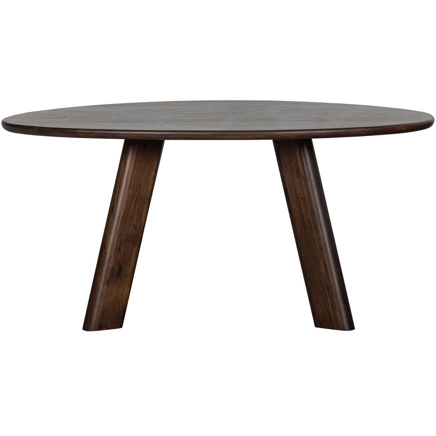 ROUNDLY EETTAFEL/BUREAU 160X110 CM MANGOHOUT DONKERBRUIN