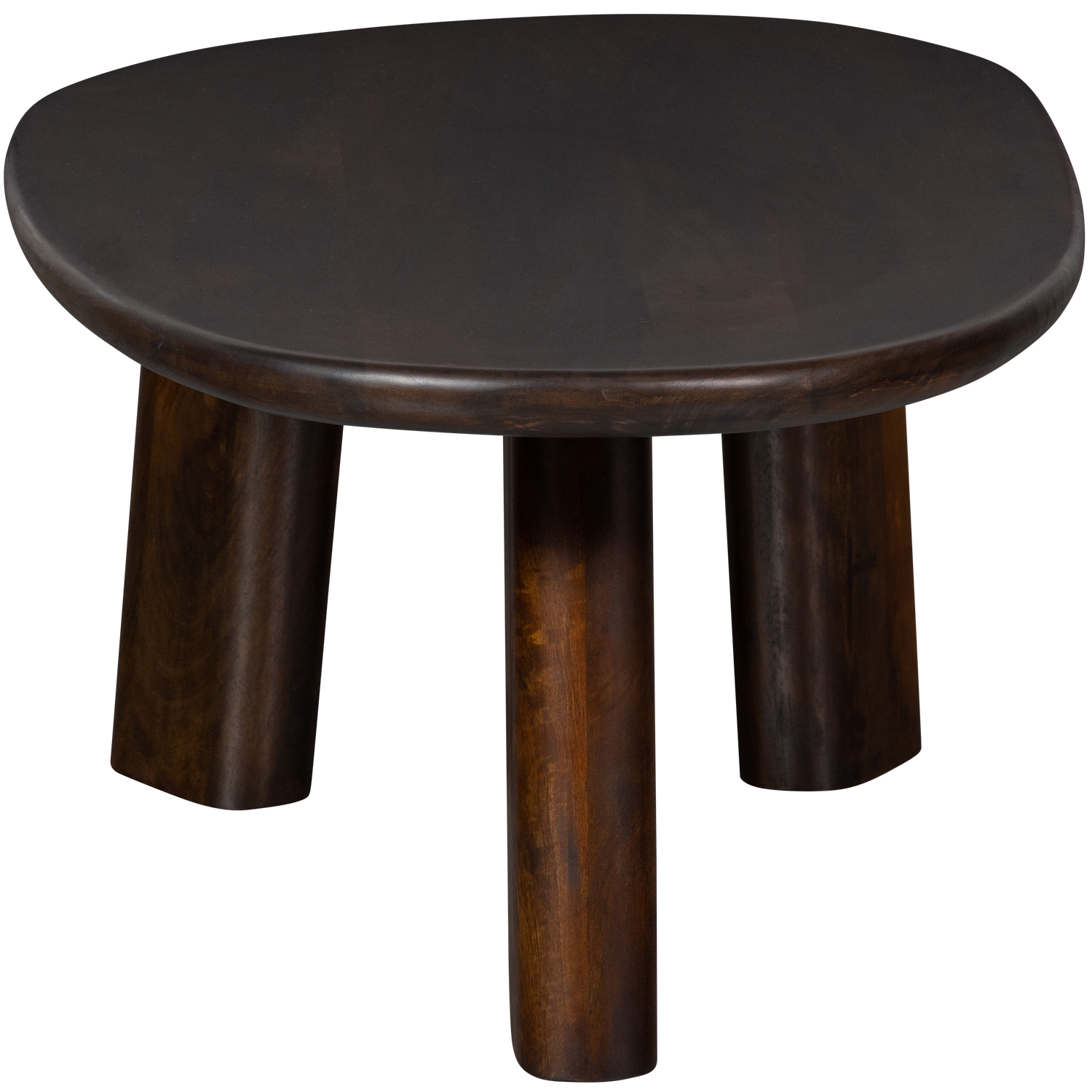 ROUNDLY SALONTAFEL MANGOHOUT DONKERBRUIN