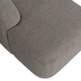 SLOPING U-VORM BANK GRIJS MELANGE