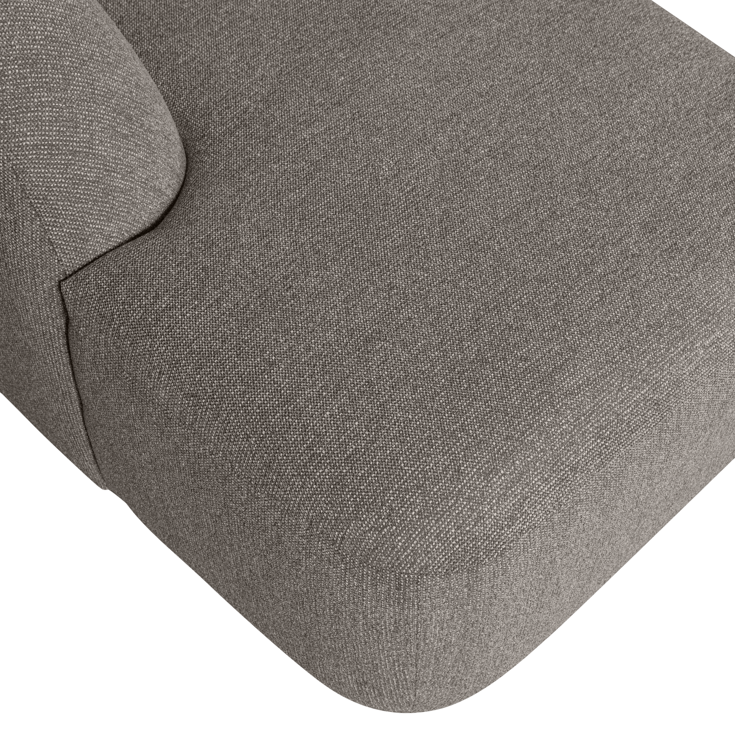 SLOPING U-VORM BANK GRIJS MELANGE