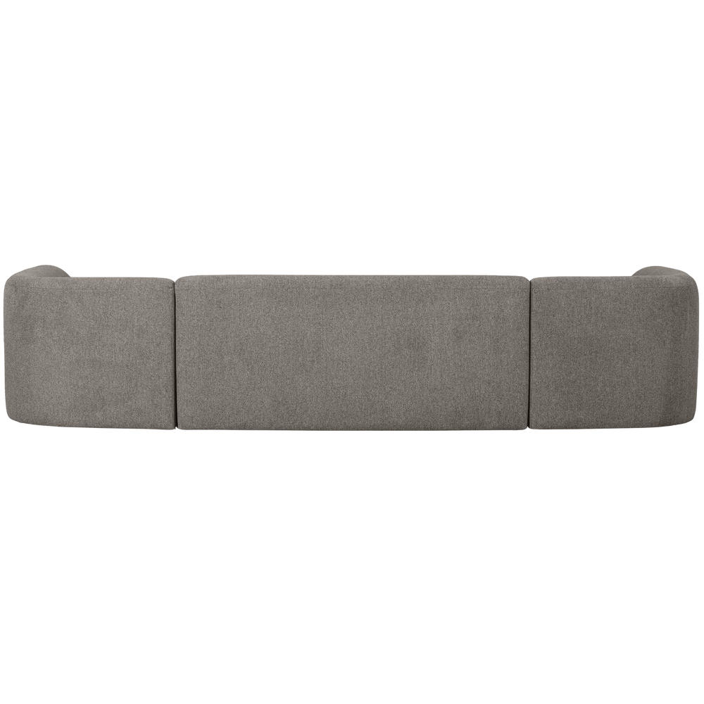 SLOPING U-VORM BANK GRIJS MELANGE