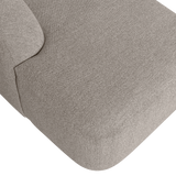 SLOPING U-VORM BANK OFF WHITE MELANGE