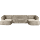SLOPING U-VORM BANK STRUCTURE VELVET WHEATFIELD
