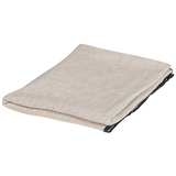 UNIQUE PLAID MET STREEP ZWART/WIT 130X170 CM