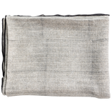 UNIQUE PLAID MET STREEP ZWART/WIT 130X170 CM