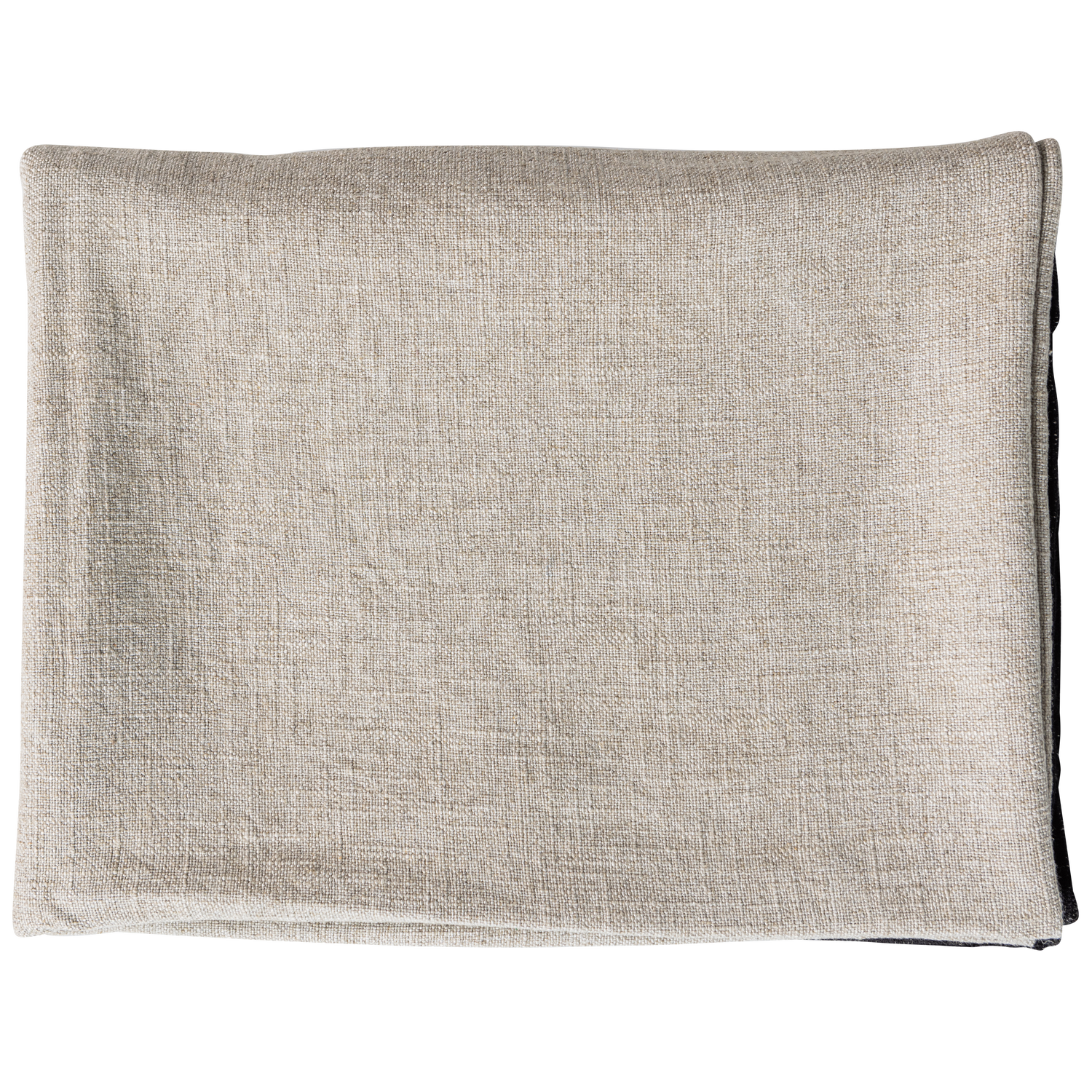 UNIQUE PLAID MET STREEP ZWART/WIT 130X170 CM