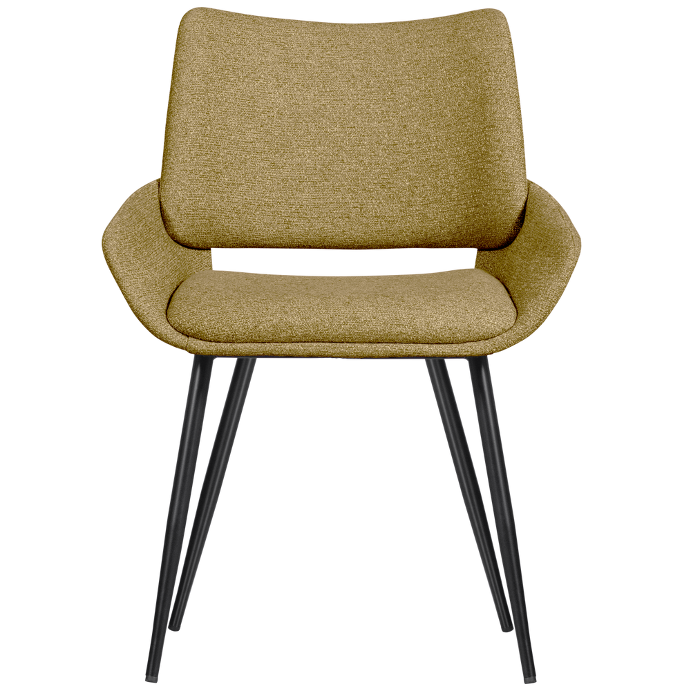 PARADE EETKAMERSTOEL MELANGE STOF MOSTERD