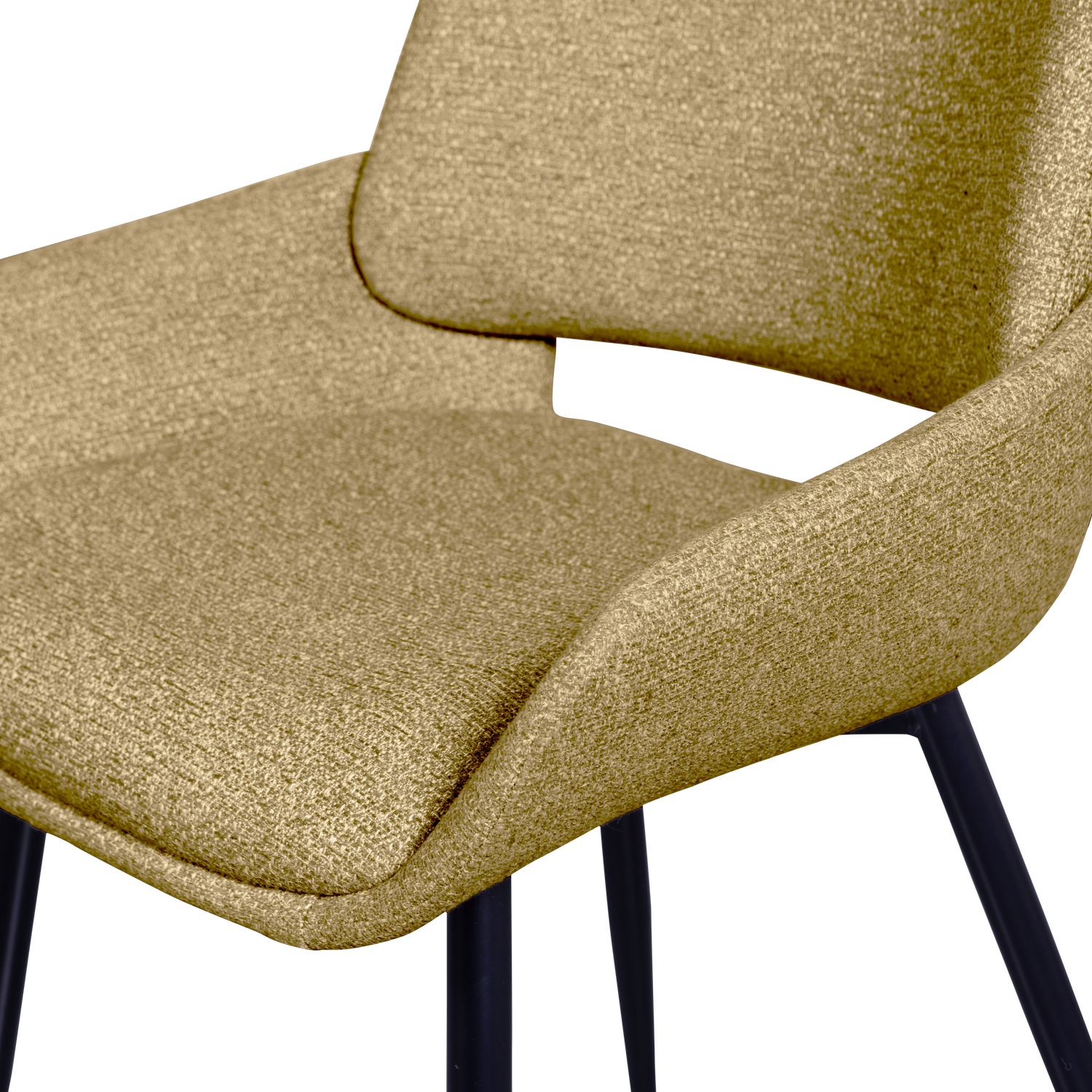 PARADE EETKAMERSTOEL MELANGE STOF MOSTERD