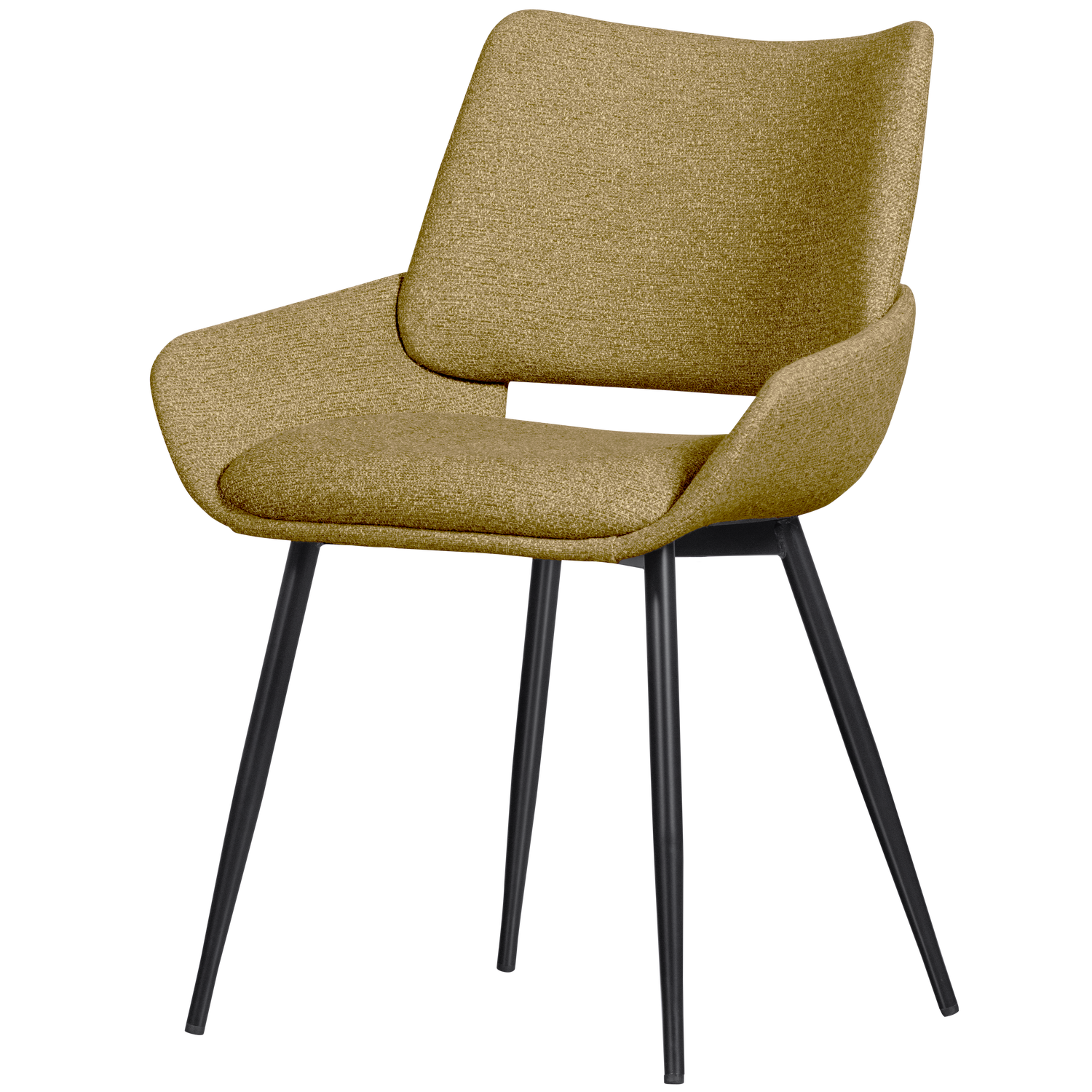 PARADE EETKAMERSTOEL MELANGE STOF MOSTERD