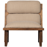 OPULENT FAUTEUIL BOUCLE/HOUT NATUREL