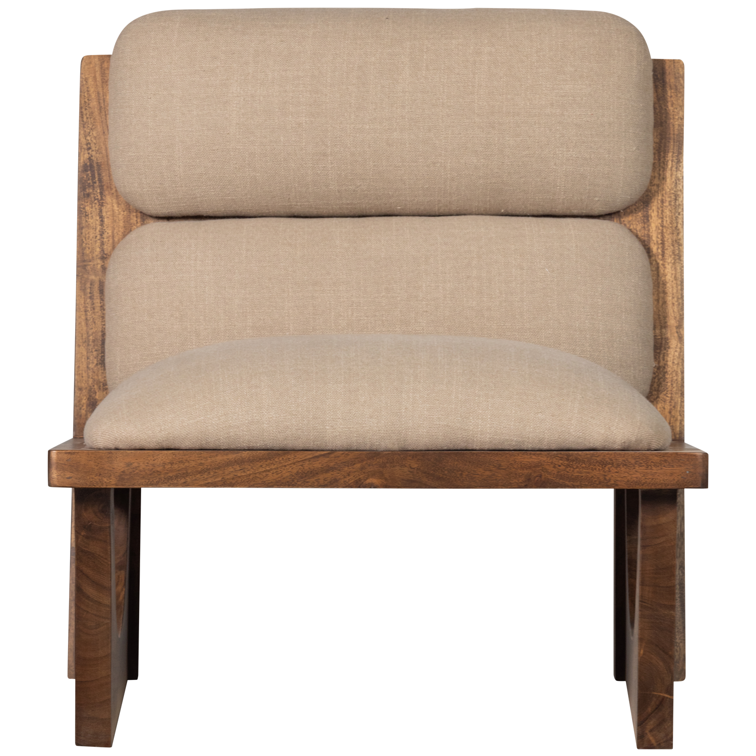 OPULENT FAUTEUIL BOUCLE/HOUT NATUREL