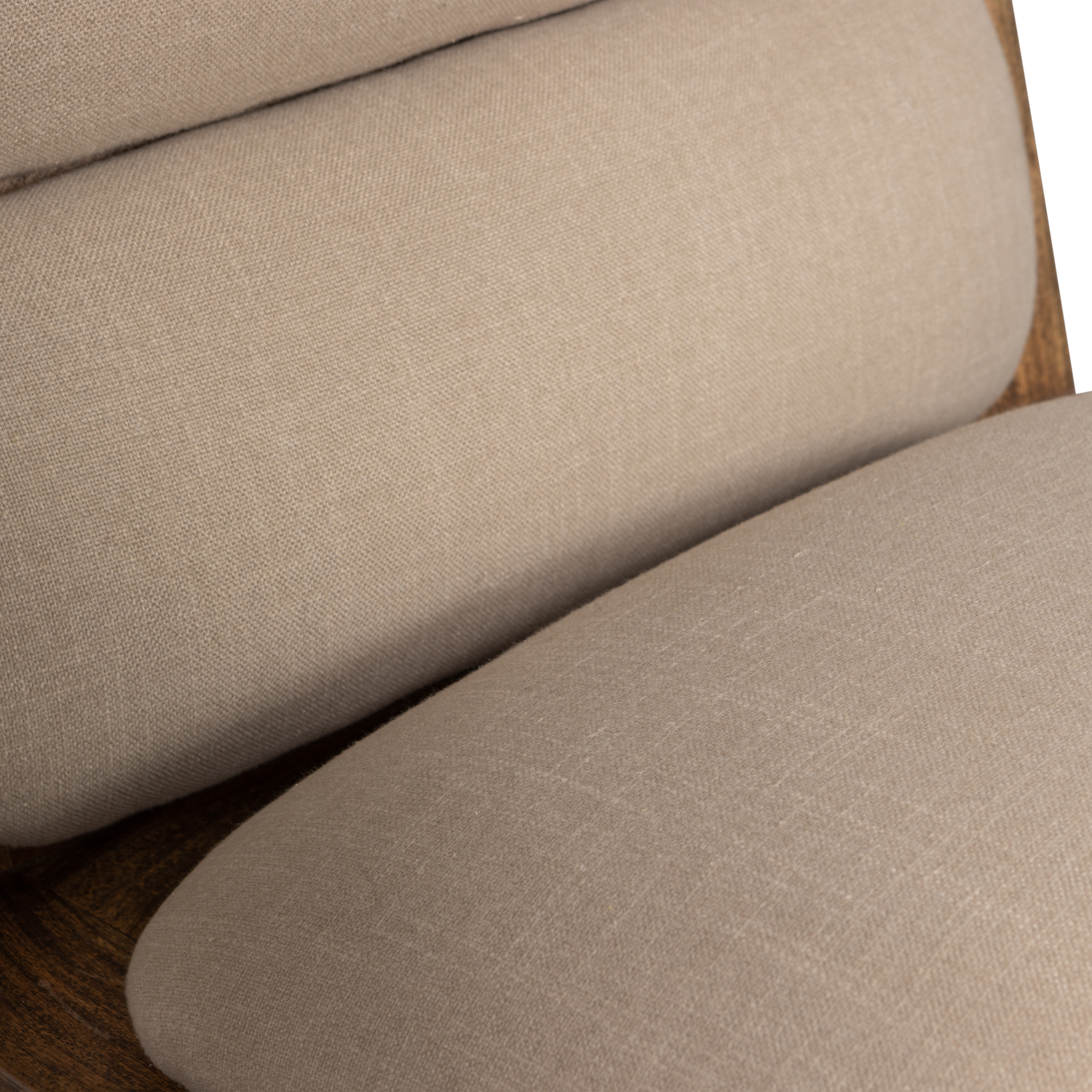 OPULENT FAUTEUIL BOUCLE/HOUT NATUREL