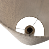 WOOOD - Loft vloerlamp metaal/boucle naturel met stippen 130x30cm