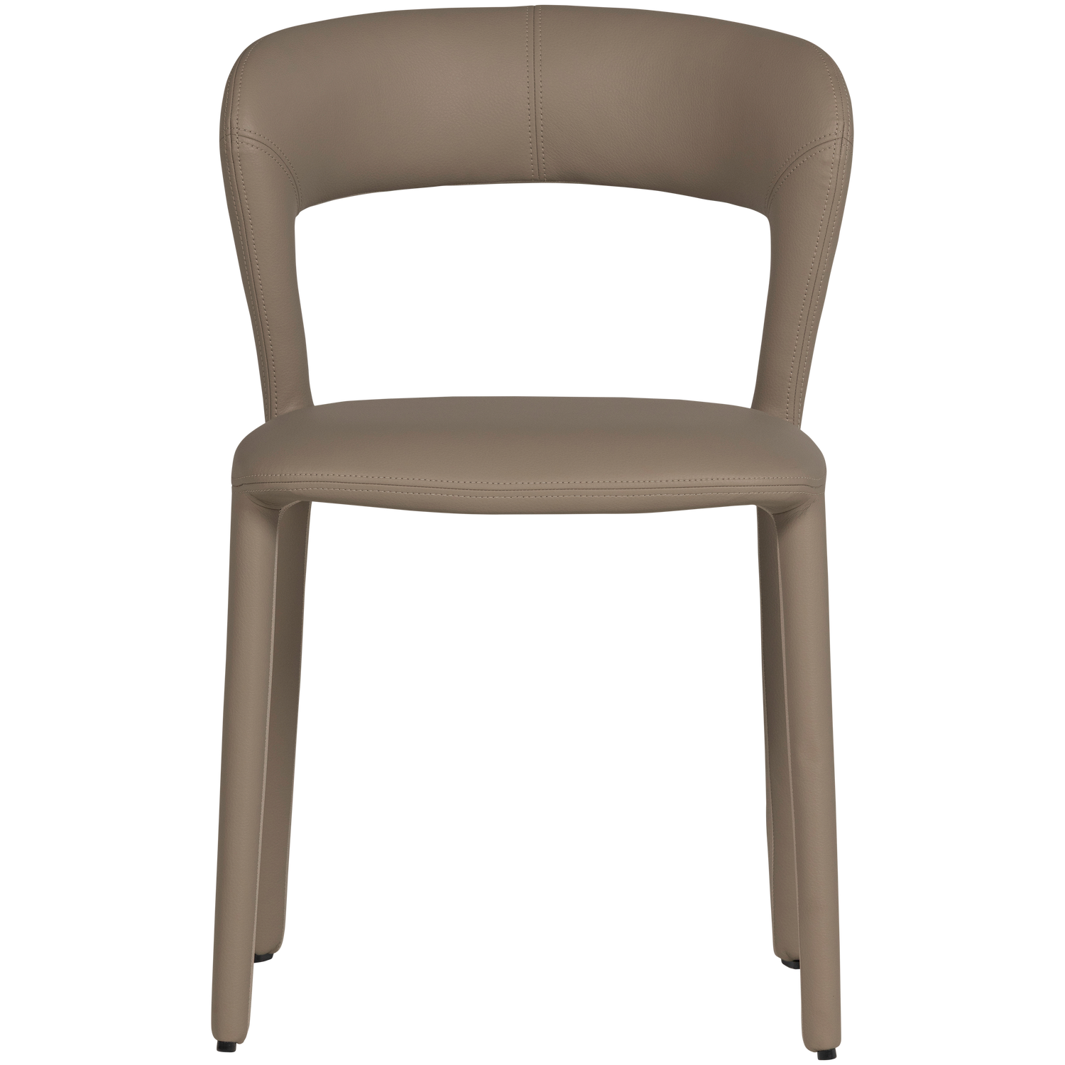 NOBLE EETKAMERSTOEL LEERLOOK ZAND