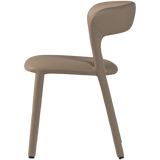 NOBLE EETKAMERSTOEL LEERLOOK ZAND