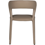 NOBLE EETKAMERSTOEL LEERLOOK ZAND