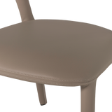 NOBLE EETKAMERSTOEL LEERLOOK ZAND