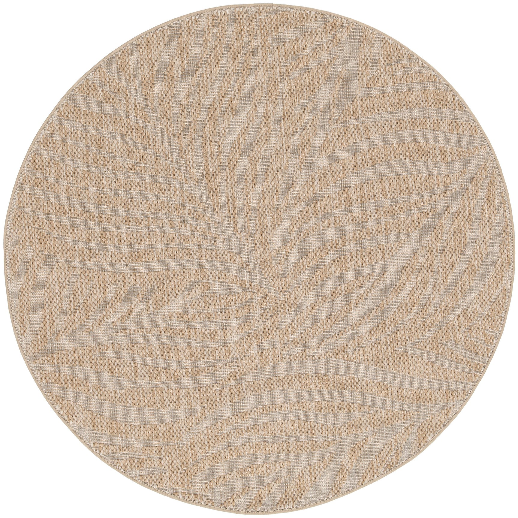 Garden Impressions - Naturalis buitenkleed - Ø200 cm - bladzand