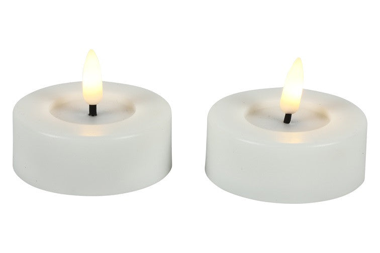 Maxi theelicht Ø6,7CM LED ro Lyonie s2 wit-L6,7B6,7H5,5CM