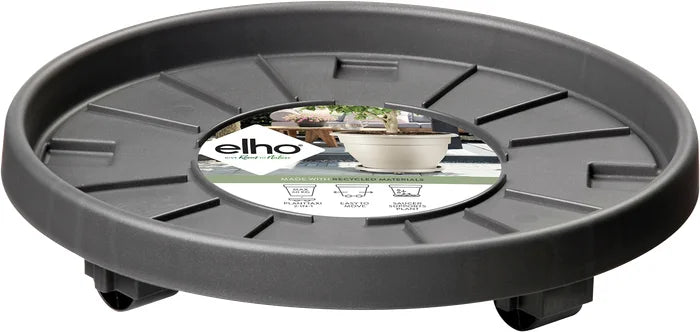 Elho - plantentrolley Universeel antraciet D 28,5 H 6,5 cm