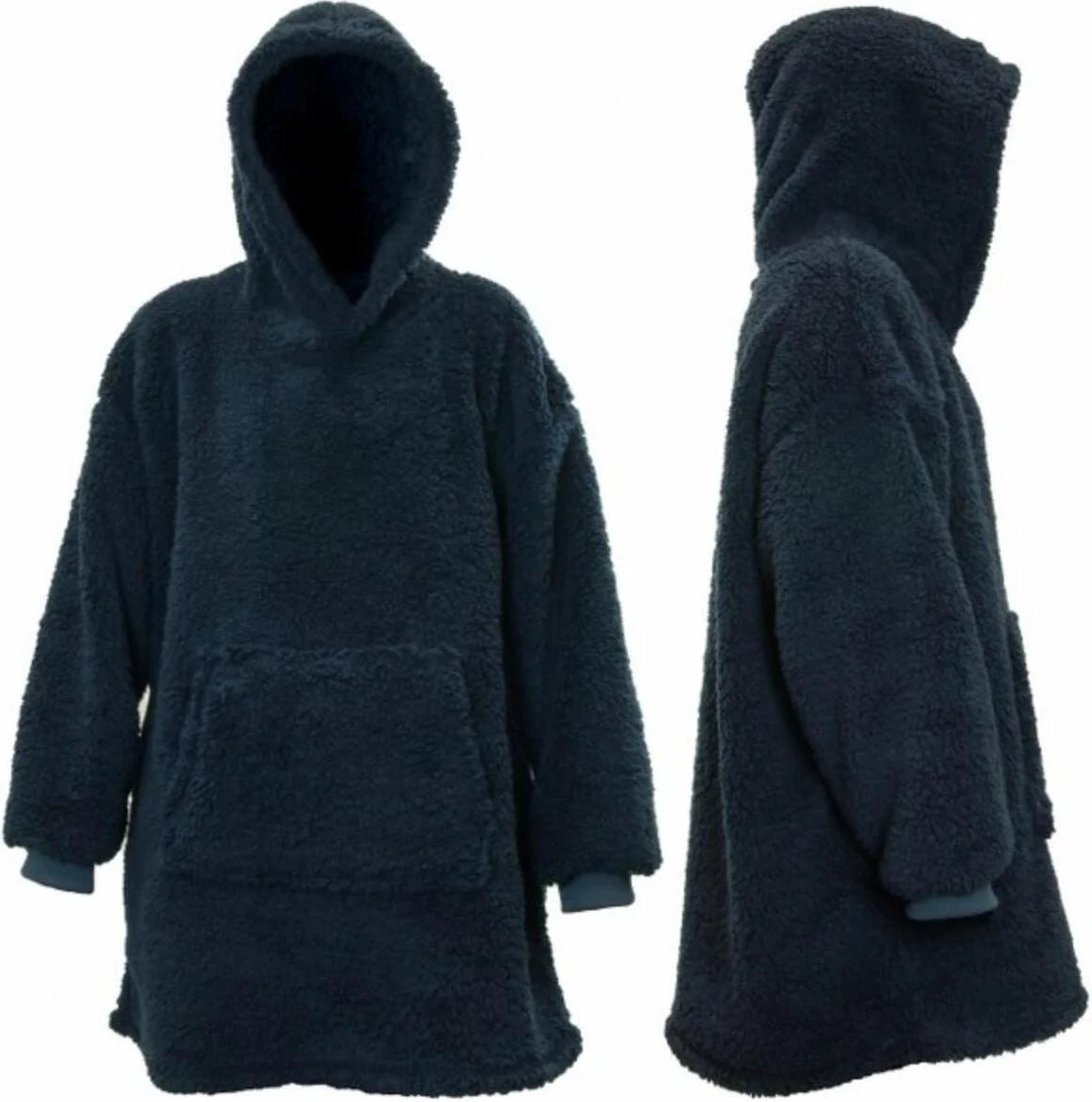 Unique Living - hoodie Teddy blauw onesize