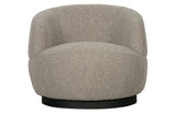 BePureHome - Draaifauteuil Woolly bouclé - naturel gemeleerd