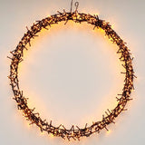 Kerstverlichting Krans Ring 500 LED lichtjes Ø58cm 8 standen