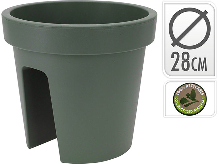 Balkonbak dia 28cm groen