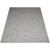 Rechthoekig grijs vloerkleed met korte pool, 160 x 230 cm